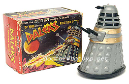 Marx Dalek Friction Drive 4.5 inch (silver) c 1965